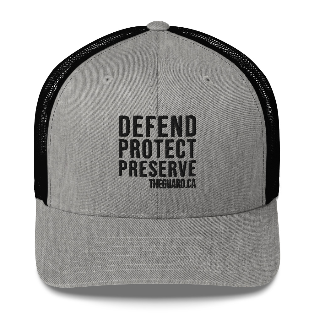 Defend. Protect. Preserve. Trucker Cap - Image 7